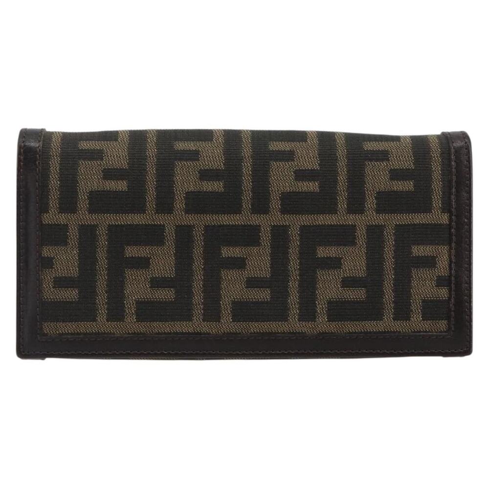 Fendi Zucca Long Wallet Black